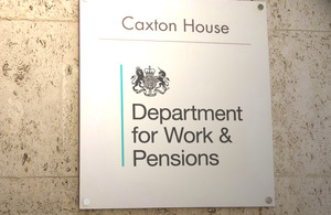 image of caxton house DWP sign
