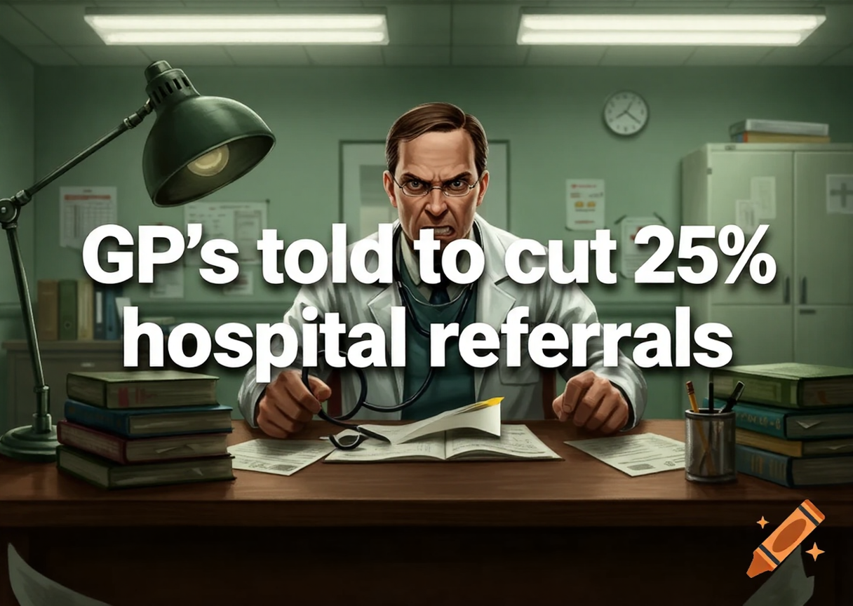 image angry gp referral cuts